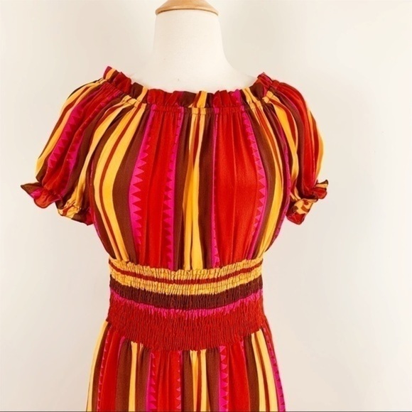 💋Anthropologie Tesni silk maxi dress size XS - Picture 6 of 8